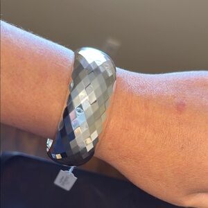 Silver Wearable Tech Bracelet